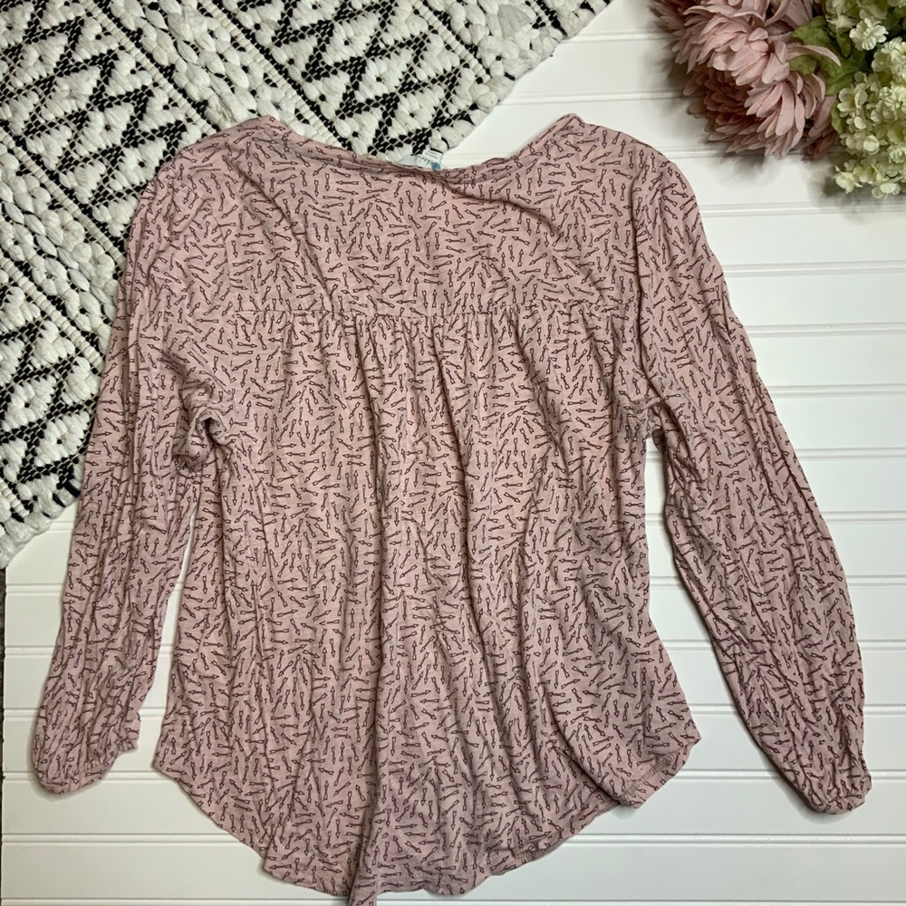 BODEN Pink Arrow Scoop Neck Blouse - Picture 6 of 6
